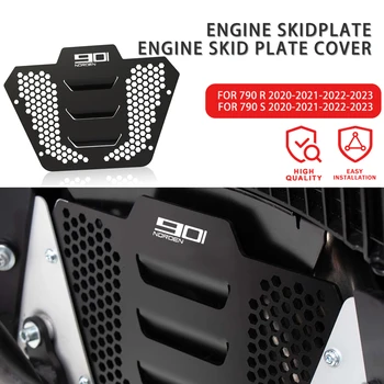אופנוע אביזרים אלומיניום מנוע גחון כיסוי מנוע Skidplate עבור 790 הרפתקאות 790Adventure 2019 2020 2021 2022 2023