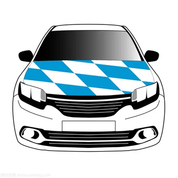 בוואריה הדגל מכסה המנוע של מכונית כיסוי 3.3x5ft /5x7ft 100%פוליאסטר הרכב בונט באנר