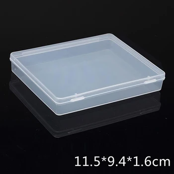 פלסטיק שקוף תיבת אחסון אוספים אריזת המוצר בקופסת רוטב Mini Case תיק גודל 11.8*9.8*2 סנטימטר