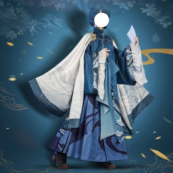 משחק אנימה Genshin השפעה XingQiu עור חדש יומי אחיד התלבושת מדהימה מסיבת לשחק תפקיד Cosplay תלבושות ליל כל הקדושים גברים 2022