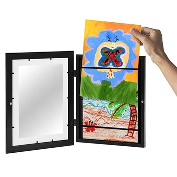 ילדים אמנות Frametory פרויקטים אמנות לילדים מסגרות מגנטיות פתיחת חזית זכוכית מחוסמת ציור ציורים, תמונות 2023 חדש