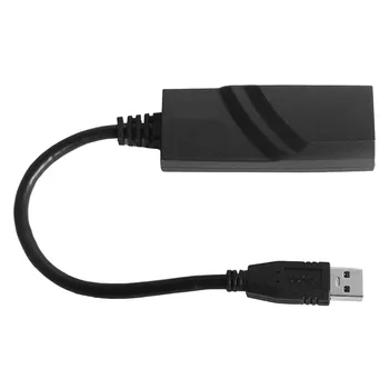 USB3.0 Gigabit מתאם Ethernet 10/100/1000Mbps Plug And Play USB ל-RJ45 מתאם עבור Windows על לינוקס שחור