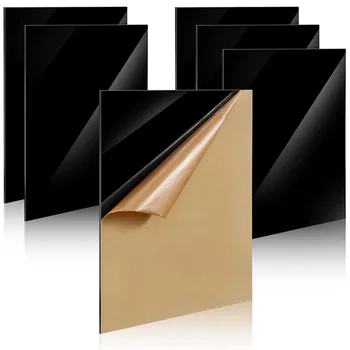 אקריליק שחור גיליון אקריליק לוח לוח DIY עבור מלאכה חריטה מלאכת עיצוב הבית ציור צילום מתג צג עמוד