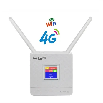 4G LTE CPE נתב Wifi CAT4 150Mbps הנתב האלחוטי 4G LTE, SIM-Wifi הנתב עם אנטנה חיצונית WAN/LAN RJ45