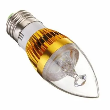 ניתן לעמעום 9W/12W/15W E27 LED נרות המנורה כסף/זהב led אור הזרקורים 3000K/4000K/6000K נורת LED מנורת אור קריסטל