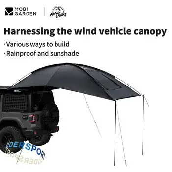 MOBI GAREDEN חדשה מכונית חיצוני החופה קמפינג ללבוש עמיד נגד דמעה משודרג ויניל UV אטים לגשם האחורי אוהל סוכך