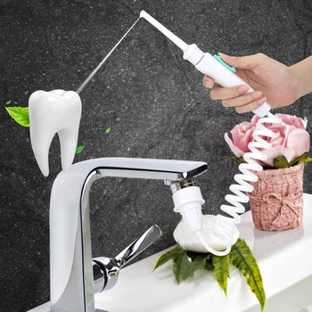 נייד שיניים מים Flosser Oral Irrigator ברז סילון קיסם ניקוי שיניים הלבנת כלים עם ספריי זרבובית מברשת שיניים