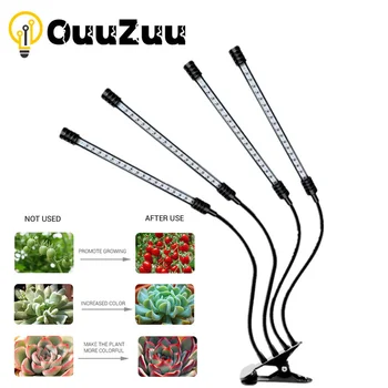 OuuZuu LED לגדול אור USB פיטו מנורת ספקטרום מלא Fitolamp עם שליטה Phytolamp על צמחים, השתילים פרח אוהל הבית