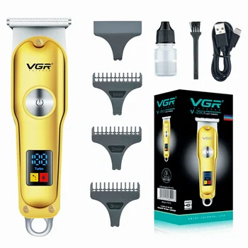 VGR מיני שיער מכונת חיתוך נטענת חשמלית שיער קליפר מקצועי קירח תספורת מכונת הספר גוזם שיער לגברים V-290