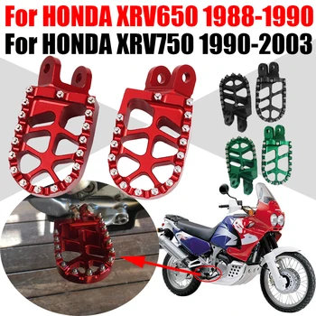 אופנוע הדום Footpegs רגל יתדות השאר דוושת חלקים עבור הונדה אפריקה טווין XRV 650 XRV 750 XRV650 XRV750 אופניים אביזרים