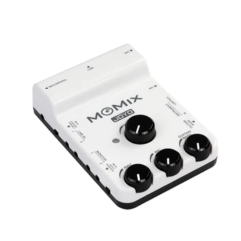 JOYO MOMIX נייד טלפון נייד הקלטה live stream מיקסר כפול צג פלט ממשק מרובים קלט ערוץ כרטיס קול