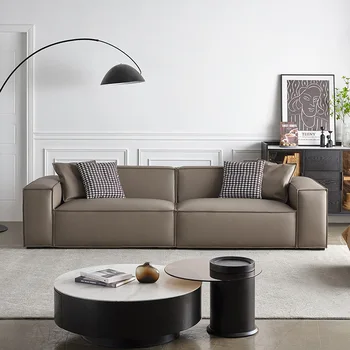 עור נורדי הרצפה בסלון ספות חתך ספה פינתית בעיצוב מודרני בסלון ספות אלגנטי Mueble רהיטים SY50LS