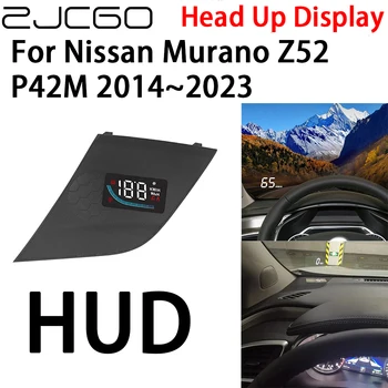 ZJCGO המכונית האד הראש תצוגת מד המהירות מקרן אזעקה אביזרים אלקטרוניים עבור ניסאן מוראנו Z52 P42M 2014~2023