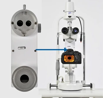 משולב Beam Splitter עם מצלמה הר עבור שירותי מיחשוב מנורת סדק מיקרוסקופ