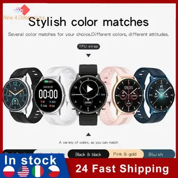 קצב הלב לישון ניטור 1.28 אינץ שעון חכם מגע מלא צבע מסך Smartwatch עמיד למים ספורט צמיד חכם