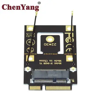 Chenyang NGFF M. 2 מפתח-A ל-Mini PCI-E PCI Express ממיר מתאם עבור 9260 8265 AC 7260 Wifi Bluetooth אלחוטית כרטיס