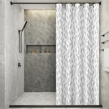 LIANGQI/ווילו עלים הוק סגנון הבית וילון, עמיד למים, וילון מקלחת,חדר אמבטיה לעבות Mildewproof הבד,התאמה אישית בכל גודל