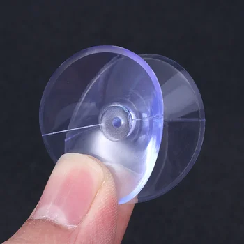 דו-צדדי יניקה רפידות גומי זכוכית שקוף פראיירים סיליקון ללא ווים