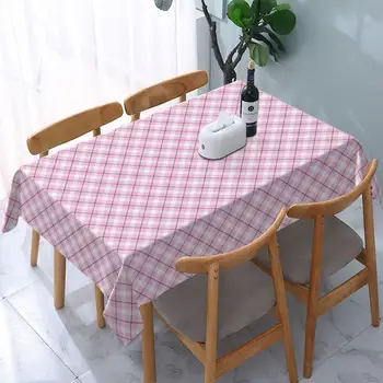רטרו קלאסי יהלום סריג מפת שולחן עמיד למים פוליאסטר בד שולחן מלבני בחדר האוכל שולחן קפה המפה