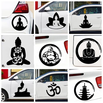 חמוד בודהיזם מדבקות לרכב, מדבקות לרכב ידית הדלת מדבקות רכב סטיילינג מדבקות, ואת הרכב הגוף מדבקות אביזרים