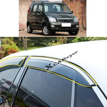 עבור סוזוקי העגלה R X5 2012 2013 2014 2015 2016 גוף מכונית סטיילינג מדבקת פלסטיק בחלון זכוכית רוח מגן גשם/שמש השומר פתח