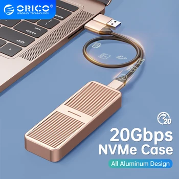 ORICO 20Gbps. מ. 2 NVME SSD מקרה מובנה עם קירור וסט משודרג אלומיניום מסוג-C M2 NVME SSD המתחם עבור כונן הזיכרון המוצק