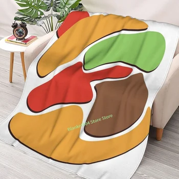 המבורגר מתיז לזרוק שמיכה 3D מודפס ספה השינה דקורטיביים שמיכה ילדים למבוגרים מתנה לחג המולד