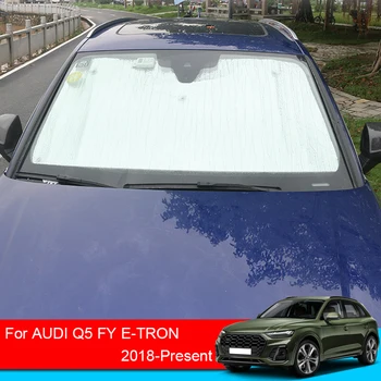 עבור אאודי Q5 פ. י. E-TRON 2018-2025 המכונית שמשיות הגנת UV כיסוי וילון חלון שמש בצל המשקף השמשה מחצלת אביזרי רכב
