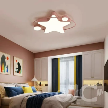 JJC יצירתי חמישה קודקודים חדר ילדים המנורה בחדר השינה מנורת מודרני פשוט נורדי נערים ונערות, יצירתי מנורת תקרה