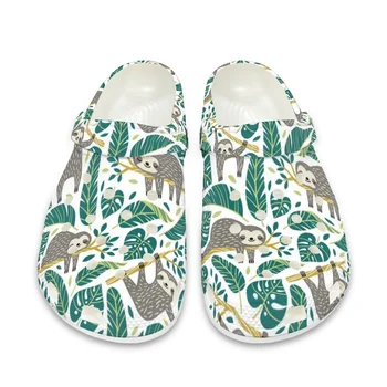Beliodome מצחיק חמוד עצלן עיצוב בולי עץ הגן נעלי נשים קיץ לנשימה נעלי Non-להחליק חיצוני חוף סנדלים Mujer