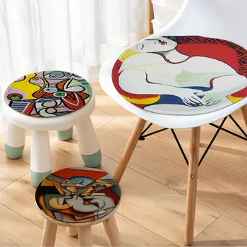 פיקאסו אמנות מופשטת ארבע עונות כרית המושב משק הבית כרית קטיפה רכה הכיסא שטיח החורף המשרד כסא בר מושב מחצלת