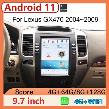 עבור לקסוס GX470 אנדרואיד רדיו עבור טויוטה לנד קרוזר פראדו 120 2002 - 2009 מכונית Multimidia נגן וידאו Carplay ניווט GPS