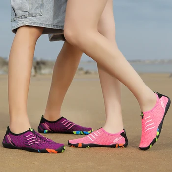 כמה מודלים מהיר ייבוש נעלי מים גרביים יוניסקס החלקה ללבוש עמיד קיץ חוף הליכה סנדלים ובבריכת שחייה נעליים