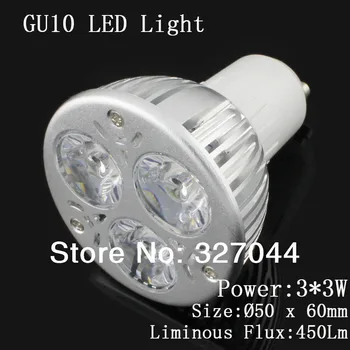 30pcs/lot סחורות מסין 3*3W מתח נמוך DC Drivehigh כוח Led מנורת ספוט Gu10 Led תאורה