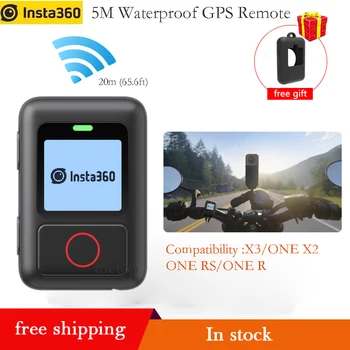על Insta360 GPS פעולה שלט רחוק Bluetooth 5.0 עמיד למים 5m שליטה חכמה 485 מיליאמפר עבור Insta360 X3/אחד X2 /אחד RS/אחד R