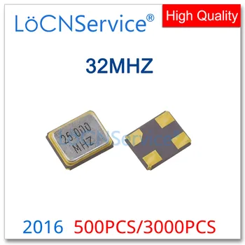 500PCS 3000PCS SMD פסיבי קריסטל מתנד 4Pin 2016 32.000 mhz 32MHz 32M קוורץ קריסטל מהוד קוורץ מגבירי תהודה