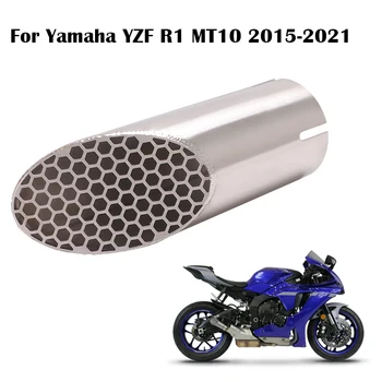 על ימאהה YZF R1 2015-2022 MT10 2015-2021 אופנוע פליטה טיפים שונה קצר פליטה הזנב צינור נירוסטה להחליק על