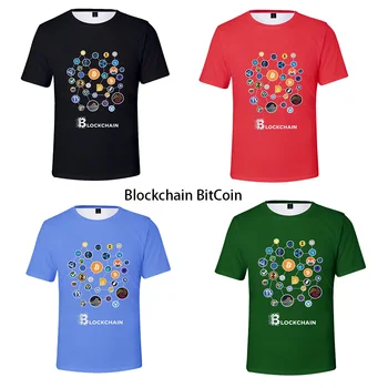 2022 חדש Blockchain Litecoin אדווה Ethereum Cryptocurrency חולצה עבור יוניסקס פופולרי טי harajuku קיץ חולצות גברים גבי יתדות